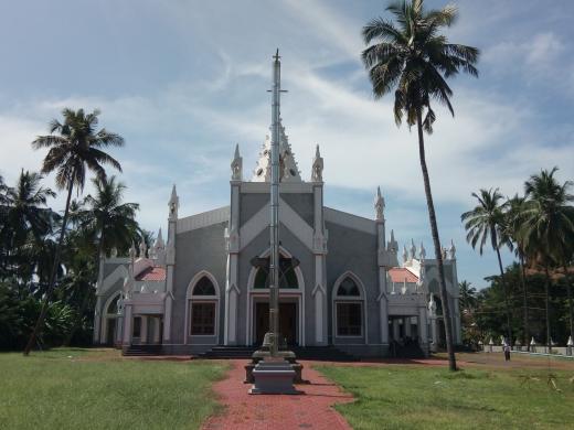 A distant photo of the Most Holy Trinity Cathedral